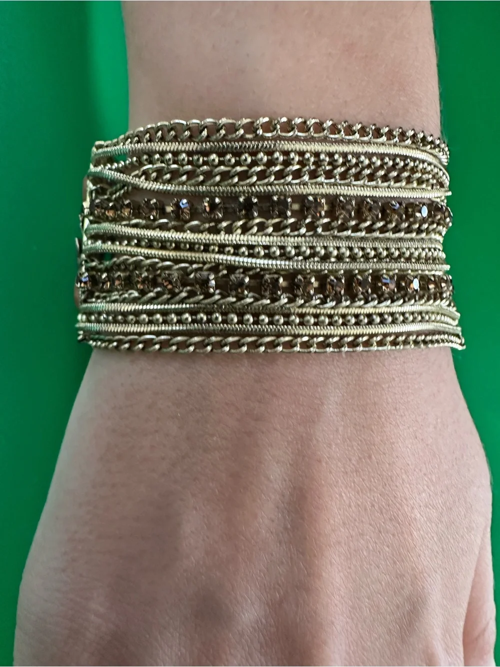 Lustrous Chocolate Pearl Stretch Bracelet - Women’s Multi-Strand